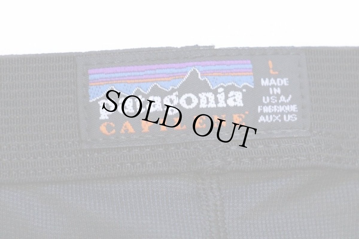 画像6: 00s USA製 patagoniaパタゴニア CAPILENEキャプリーン インナーパンツ 黒 L (6)