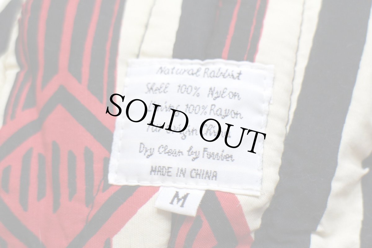 画像6: MAD BOMBER ラビットファー ナイロン フライトキャップ 赤 M (6)