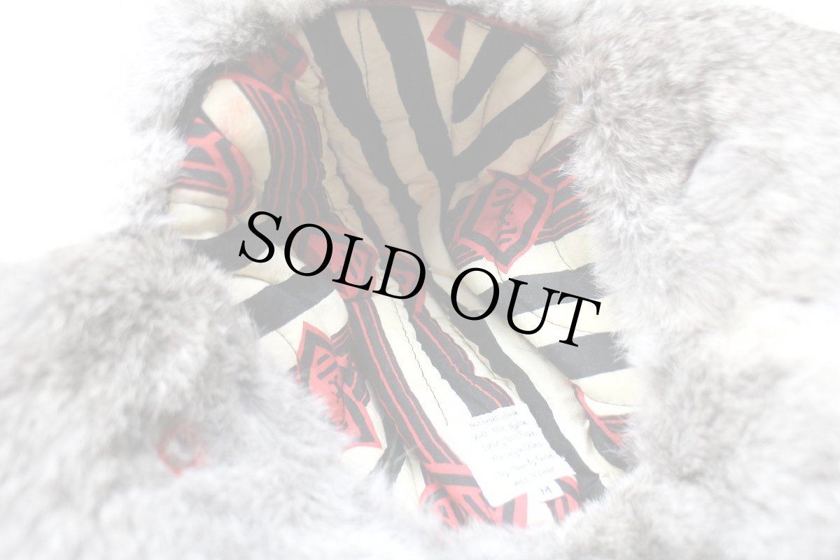 画像9: MAD BOMBER ラビットファー ナイロン フライトキャップ 赤 M (9)