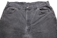 画像4: 90s カナダ製 Levi'sリーバイス 619 ブラック デニムパンツ フェード w38 L32★SDP2302 (4)