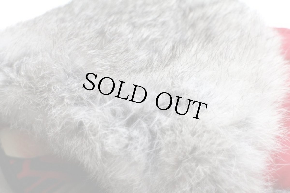 画像8: MAD BOMBER ラビットファー ナイロン フライトキャップ 赤 M (8)