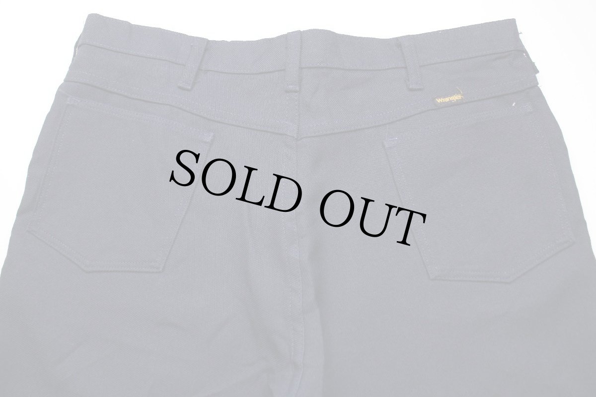 画像5: 80s USA製 Wranglerラングラー 82NV ランチャードレスジーンズ ポリエステルパンツ ネイビー w38 L30★01 スタプレ (5)