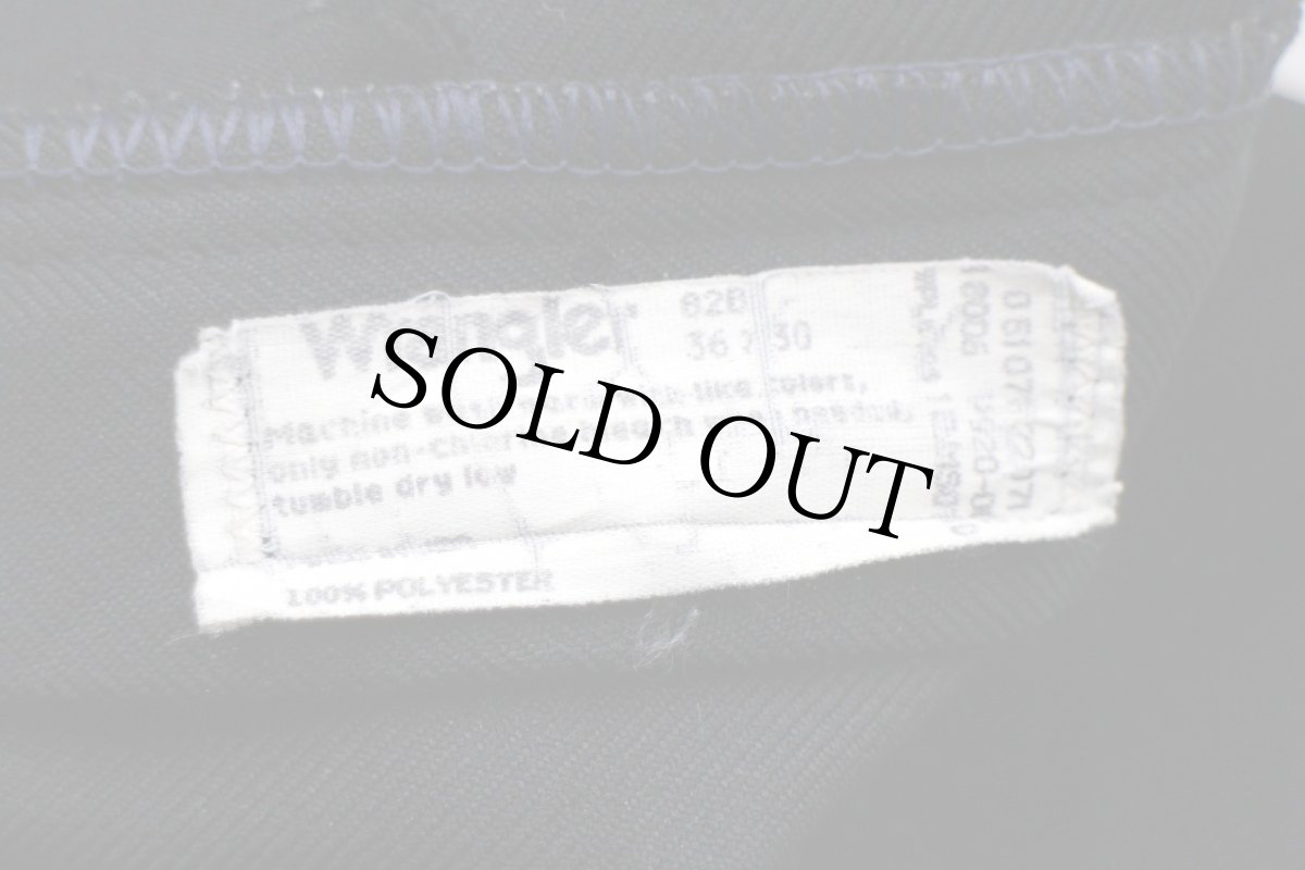 画像6: 90s USA製 Wranglerラングラー 82BK ランチャードレスジーンズ ポリエステルパンツ ブラック w36 L30★42 スタプレ (6)