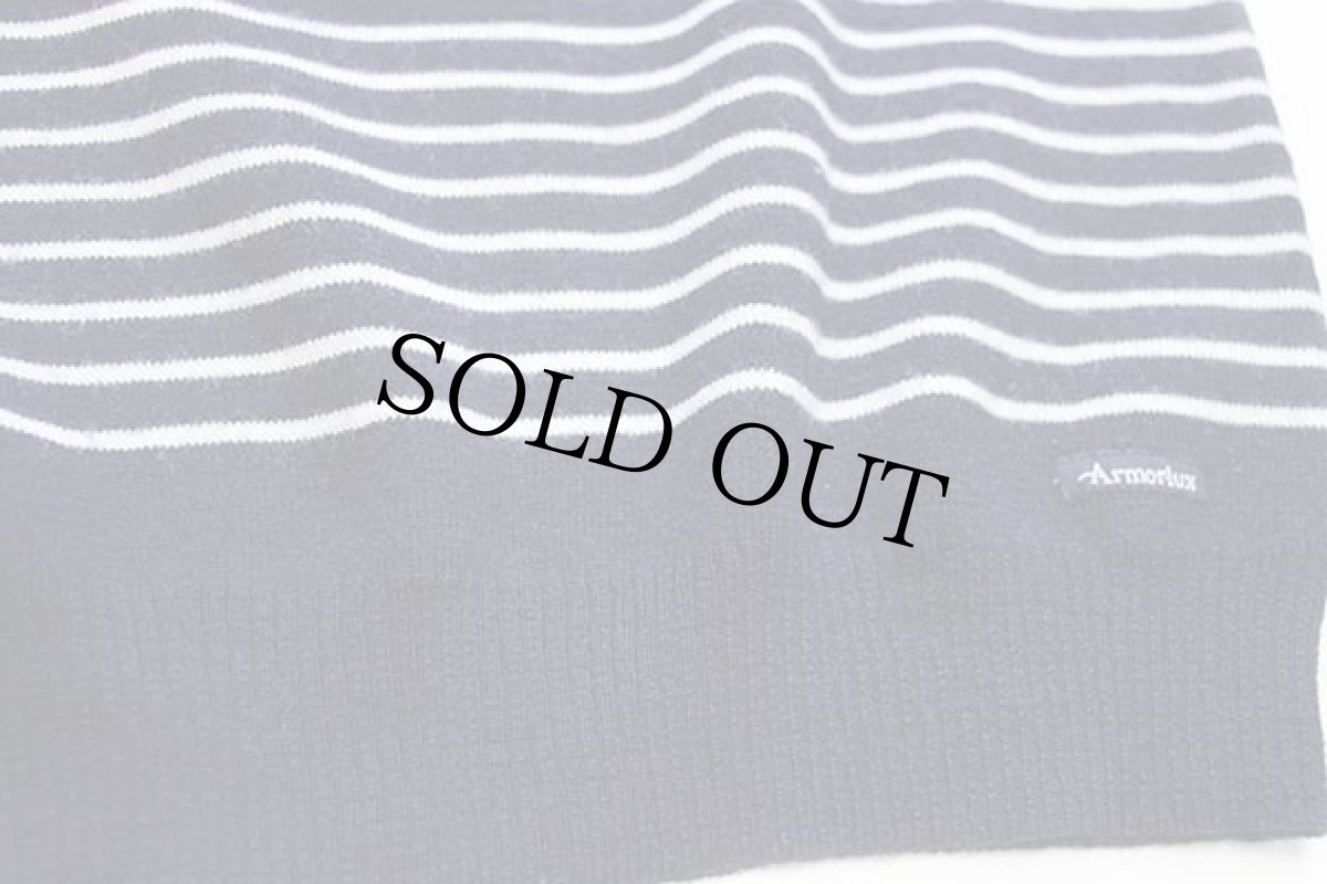 画像5: Armor-lux ボーダー ウールニット マリンセーター ネイビー×ホワイト M (5)