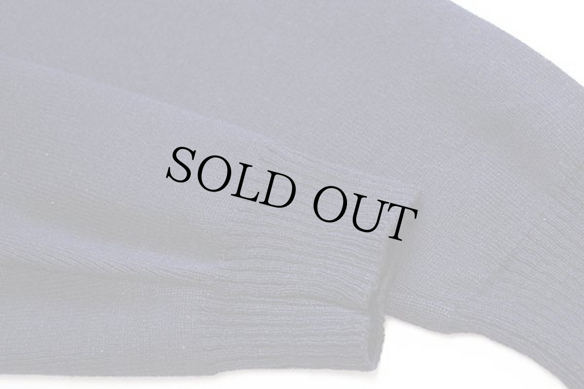 画像5: 90s フランス製 COSNER 無地 ウールニット マリンセーター 紺 XL (5)