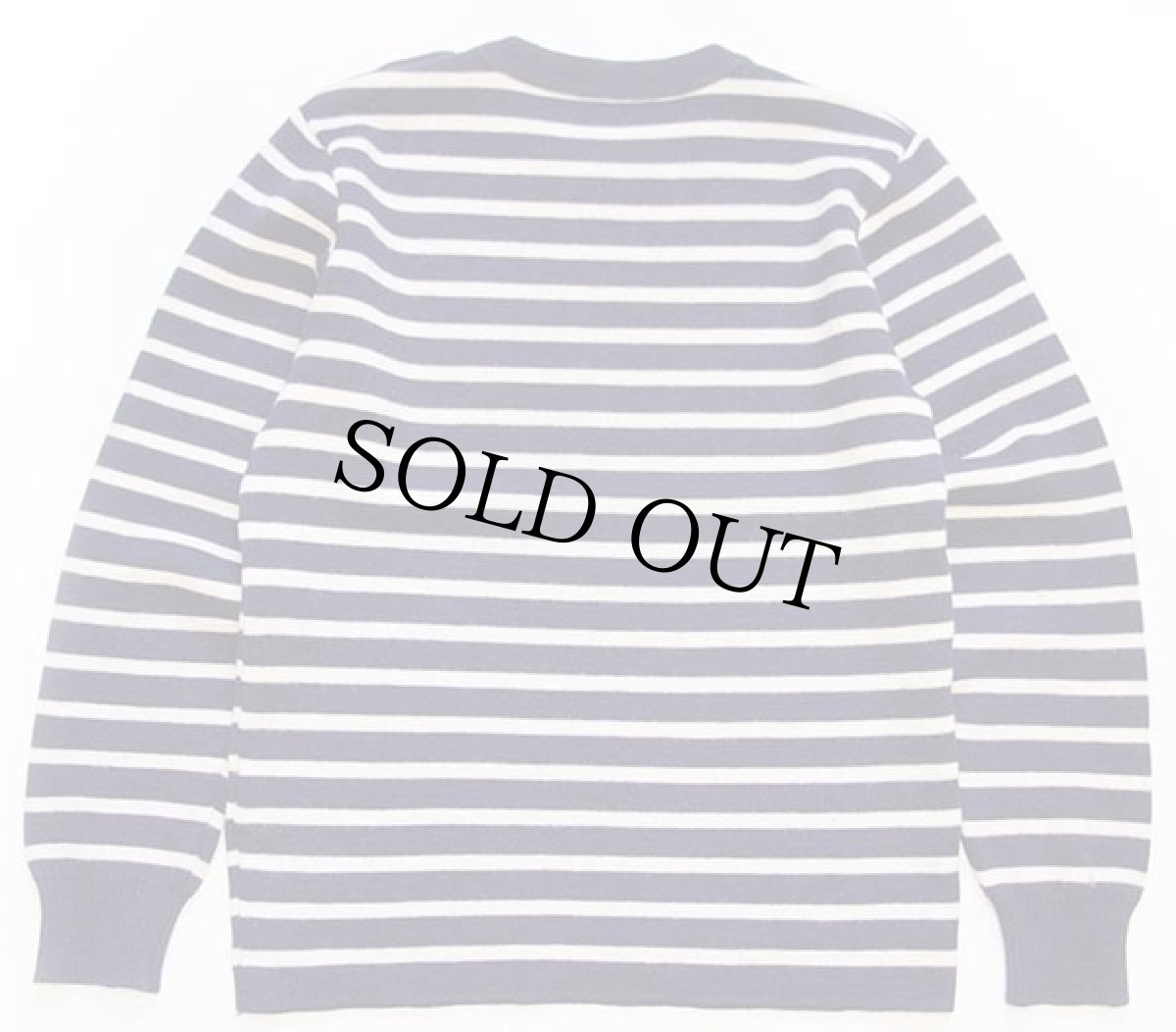 画像2: Armor-lux ボーダー ウールニット マリンセーター ネイビー×ナチュラル 4 (2)