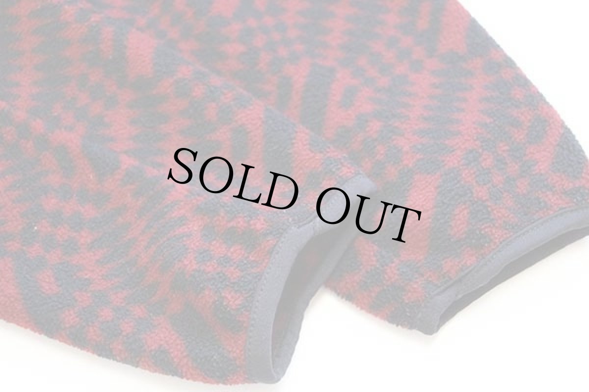 画像7: 90s USA製 patagoniaパタゴニア 総柄 シンチラ フリース スナップT L (7)