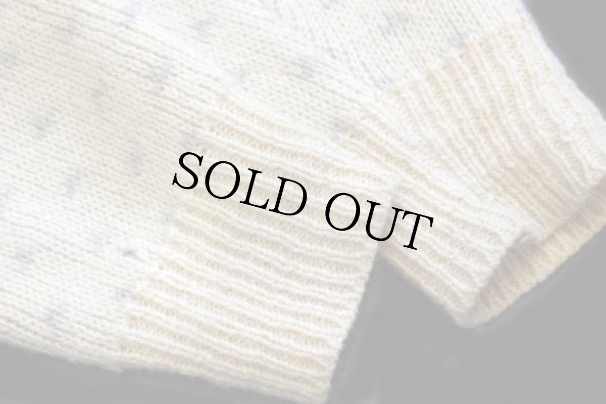 画像5: 70s USA製 PENDLETONペンドルトン バッファロー柄 ジャガード ウールニット セーター ナチュラル L (5)