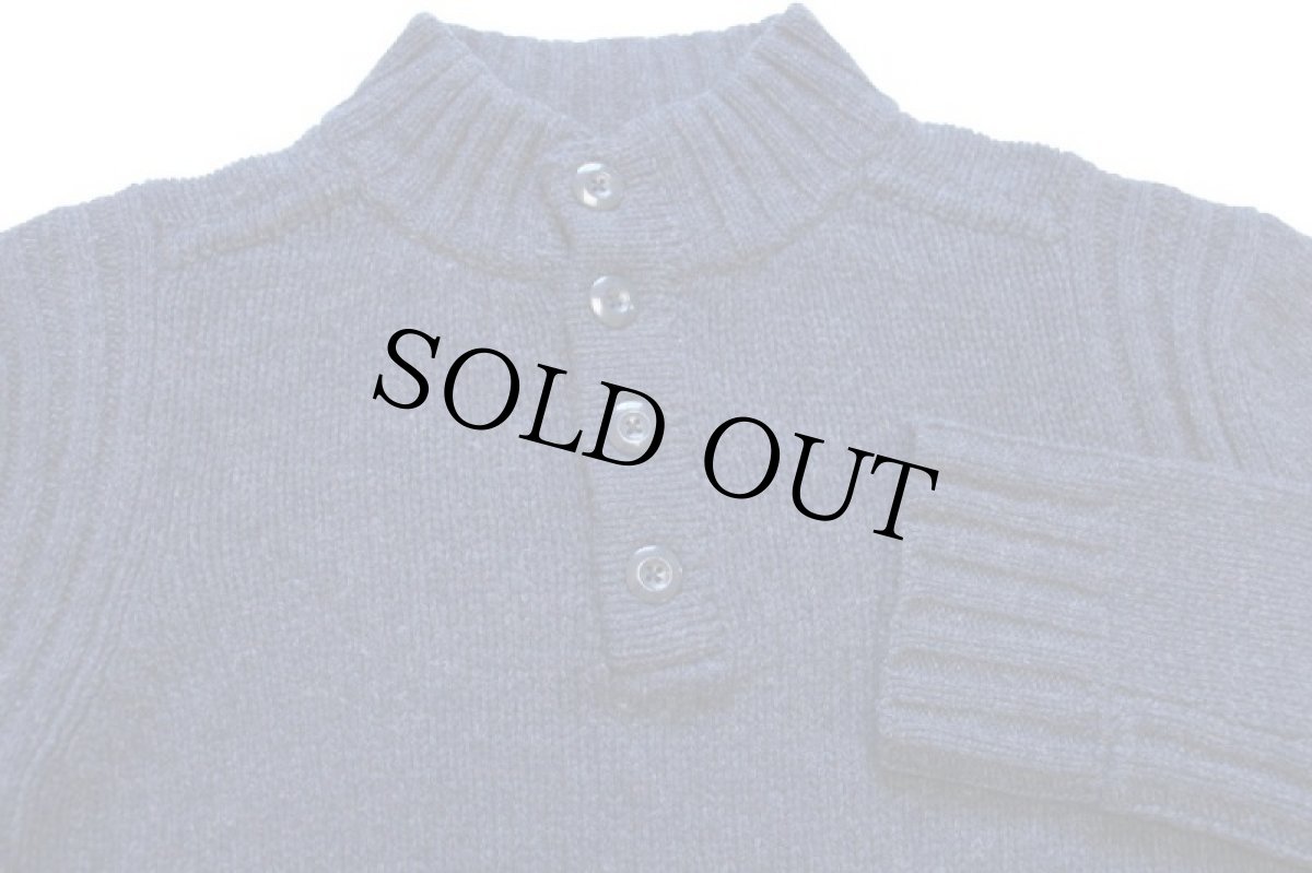 画像3: 00s patagoniaパタゴニア モックネック ラムウールニット セーター BLB M (3)