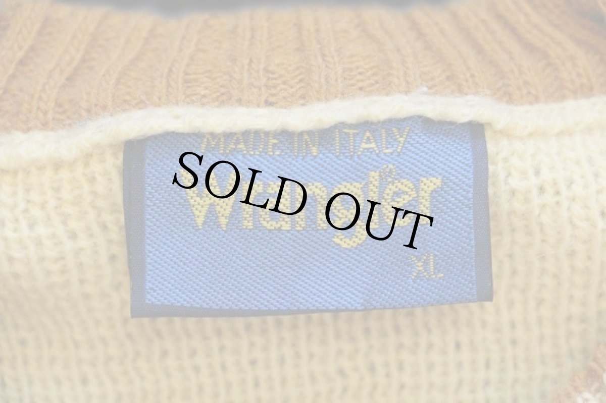 画像4: 90s イタリア製 BLUE BELL Wranglerラングラー マルチカラー アクリル×ウールニット セーター★ユーロ (4)