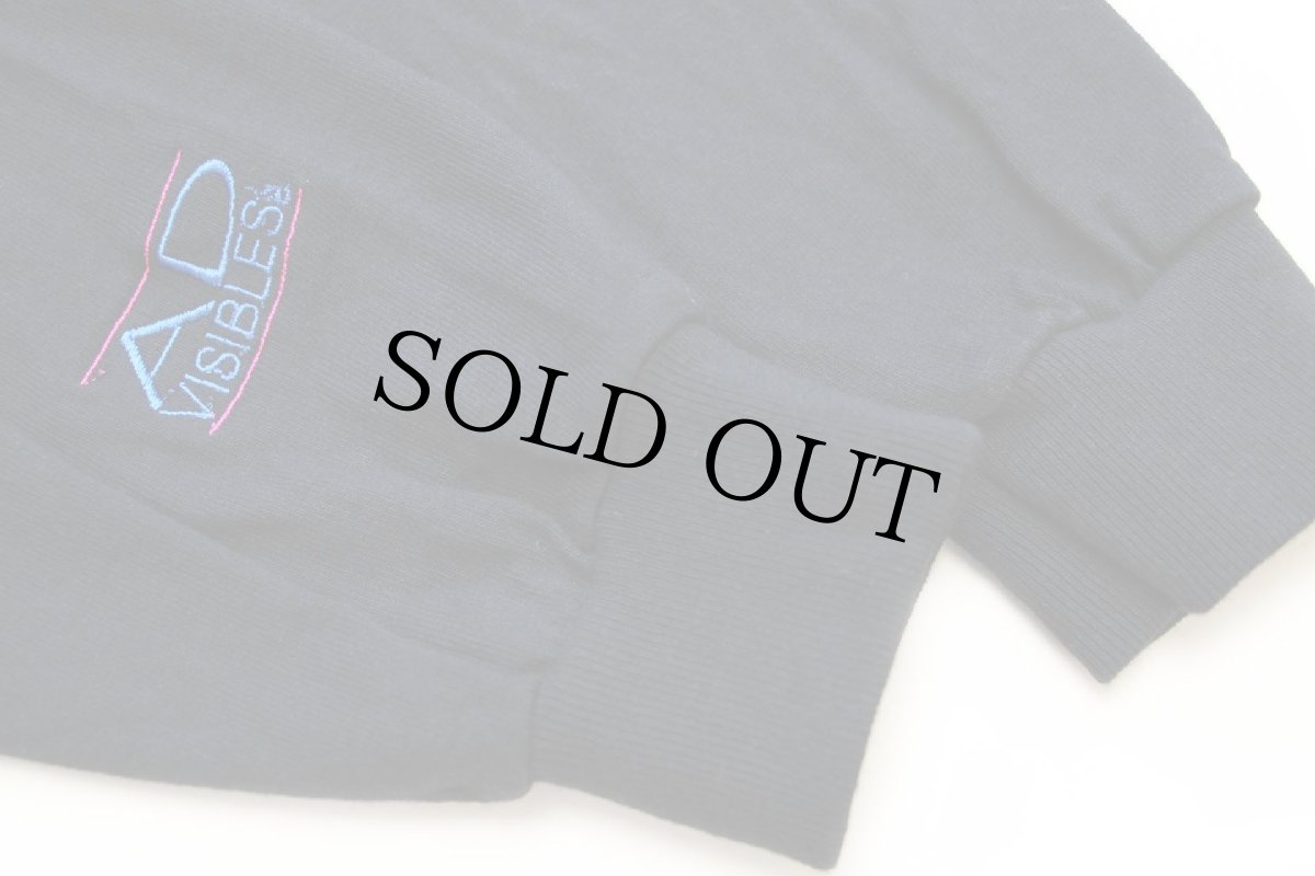 画像7: 90s Sno Fest!!! 刺繍 モックネック コットン 長袖Tシャツ 黒 L (7)