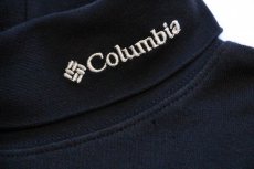 画像5: 00s Columbiaコロンビア ロゴ刺繍 タートルネック コットン カットソー 黒 S (5)
