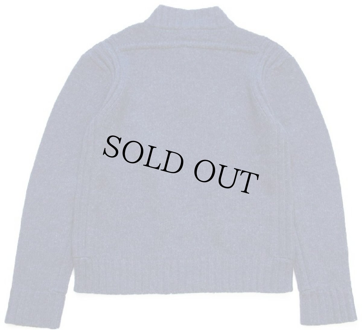 画像2: 00s patagoniaパタゴニア モックネック ラムウールニット セーター BLB M (2)