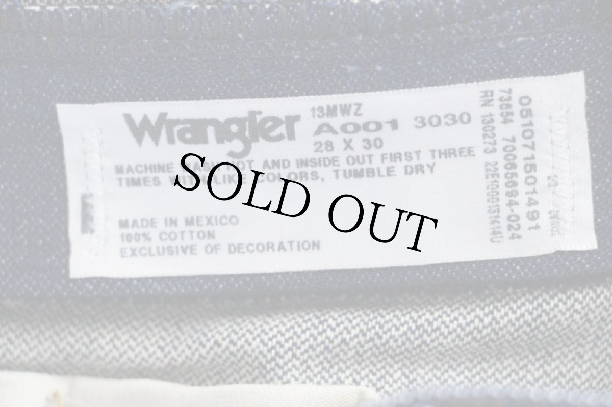 画像6: デッドストック★00s メキシコ製 Wranglerラングラー 13MWZ デニムパンツ w28 L30 (6)