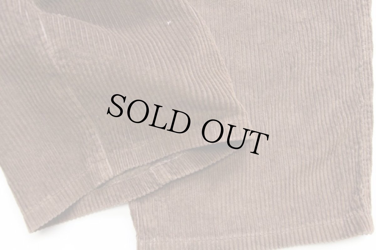 画像7: 90s イタリア製 Henry Cotton's ツータック コットン 太畝 コーデュロイパンツ 茶 50★スラックス (7)