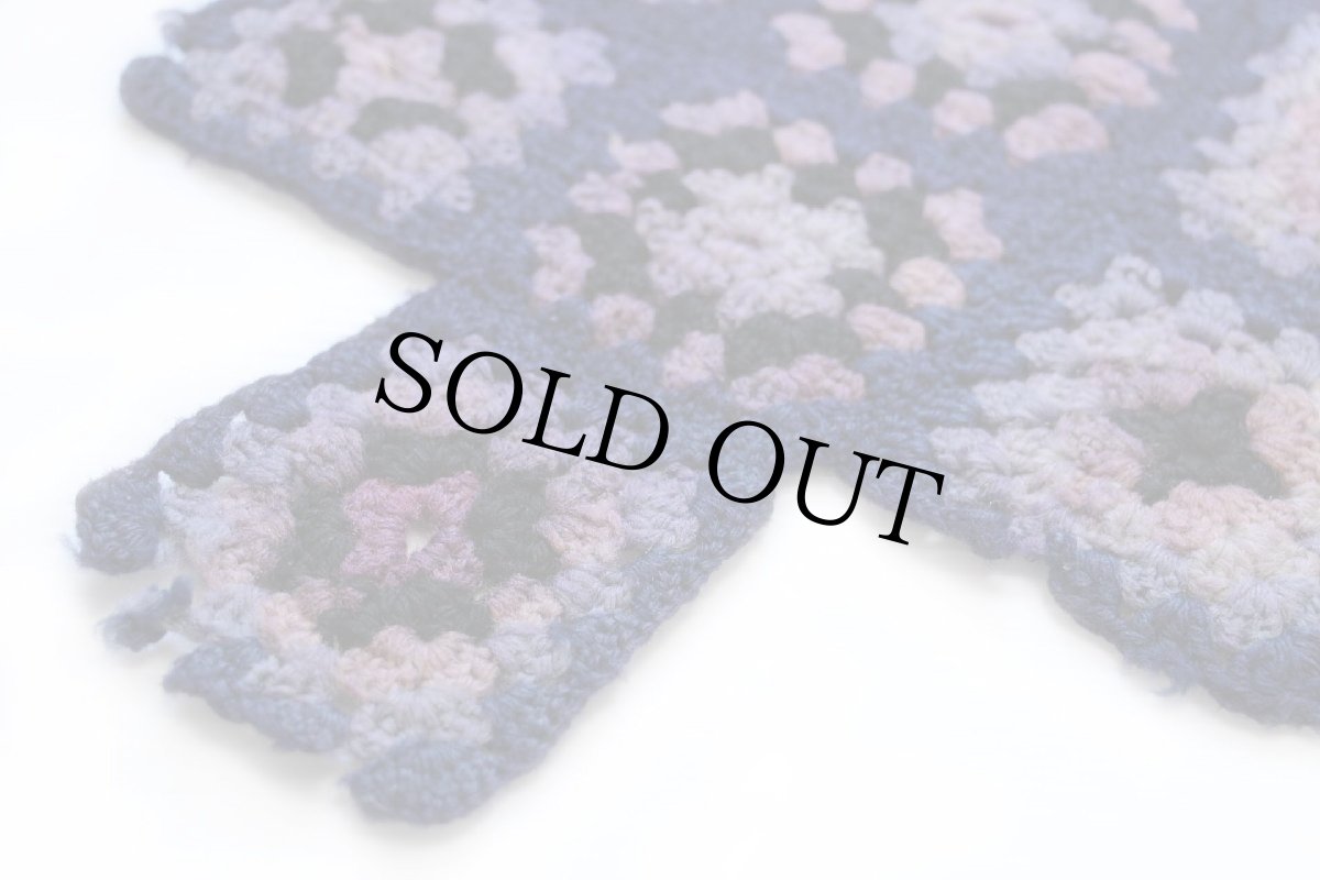 画像5: スクエア モチーフ ニット グラニー ブランケット★カギ編み (5)