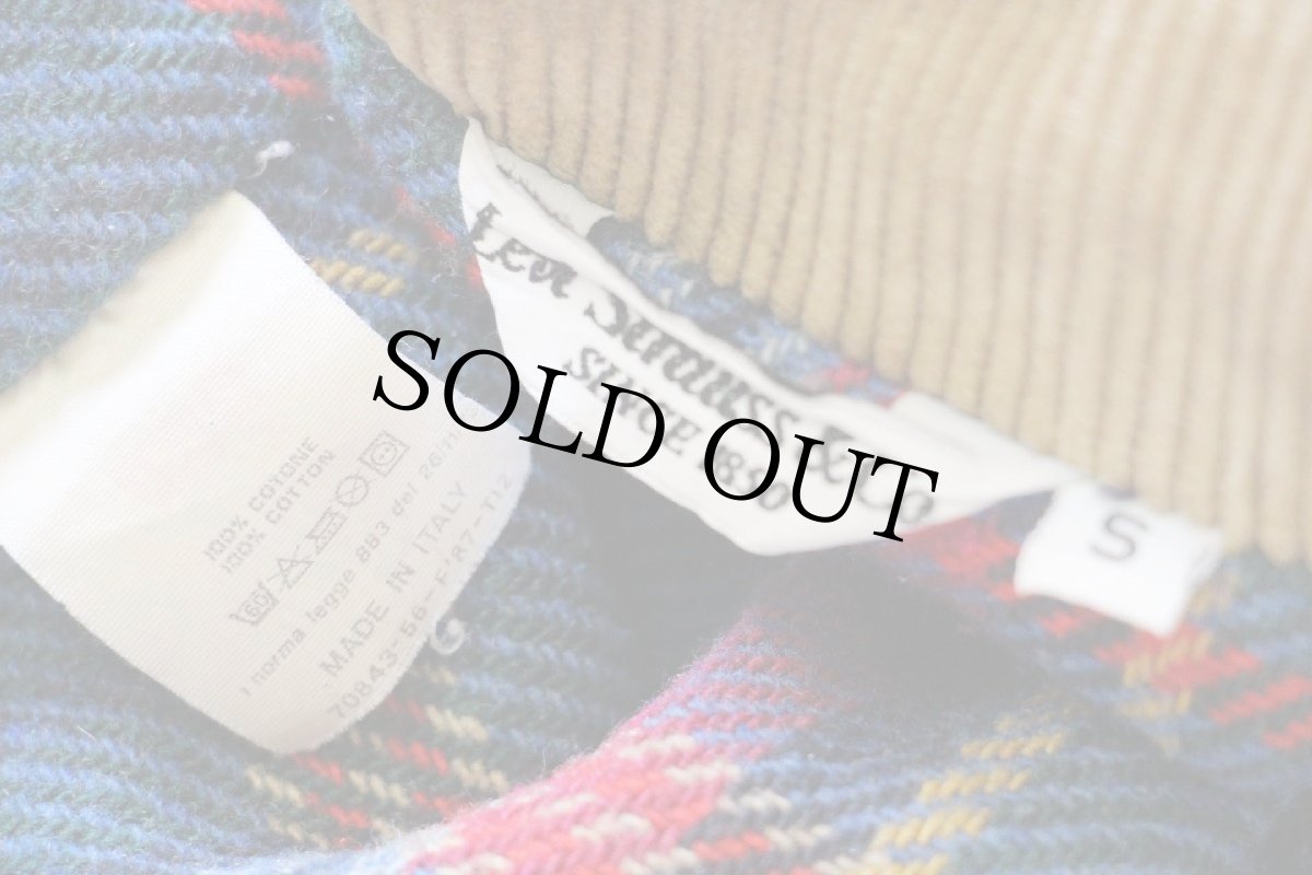 画像4: 80s イタリア製 Levi'sリーバイス サドルマン刺繍 チェック ネルライナー デニムコート★ユーロ (4)