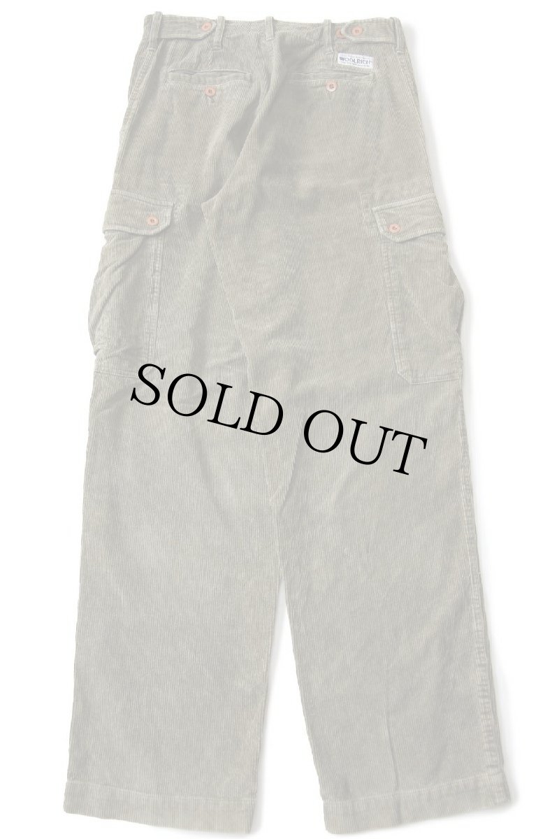 画像3: WOOLRICH JOHN RICH&BROS. コットン 太畝 コーデュロイ カーゴパンツ オリーブグリーン 30 (3)