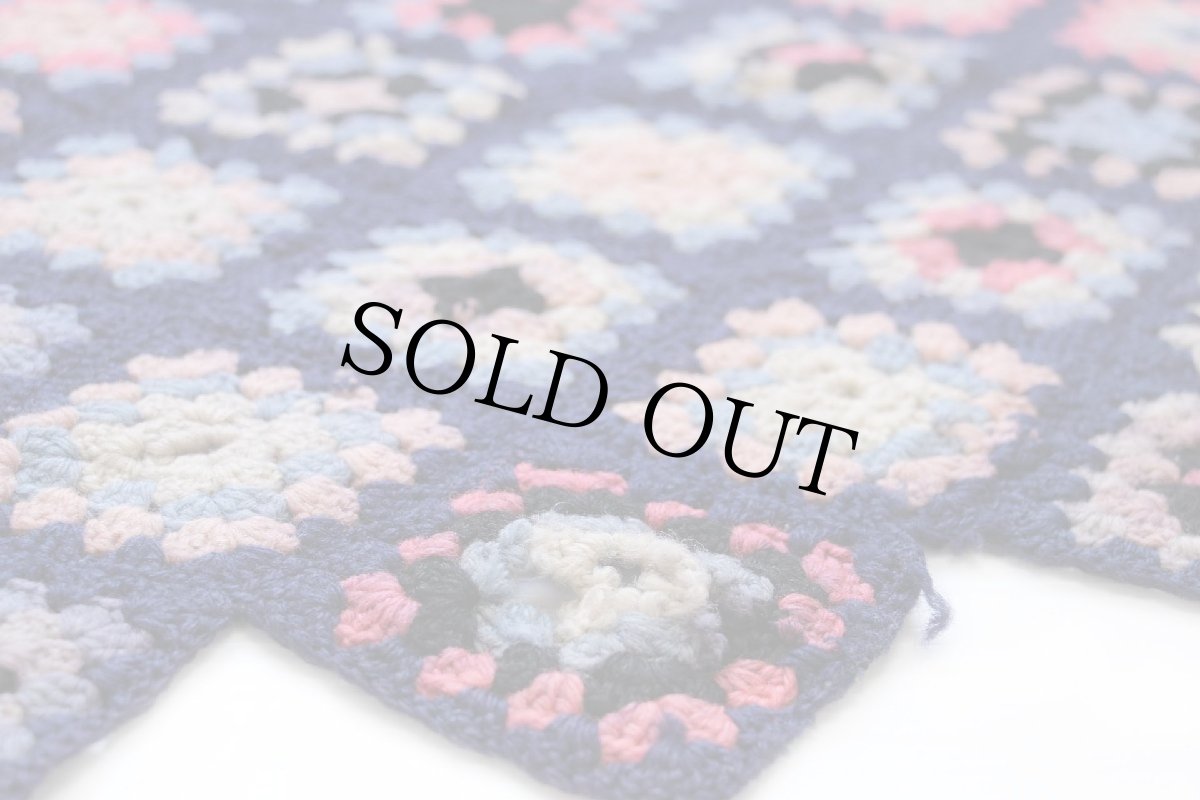 画像4: スクエア モチーフ ニット グラニー ブランケット★カギ編み (4)