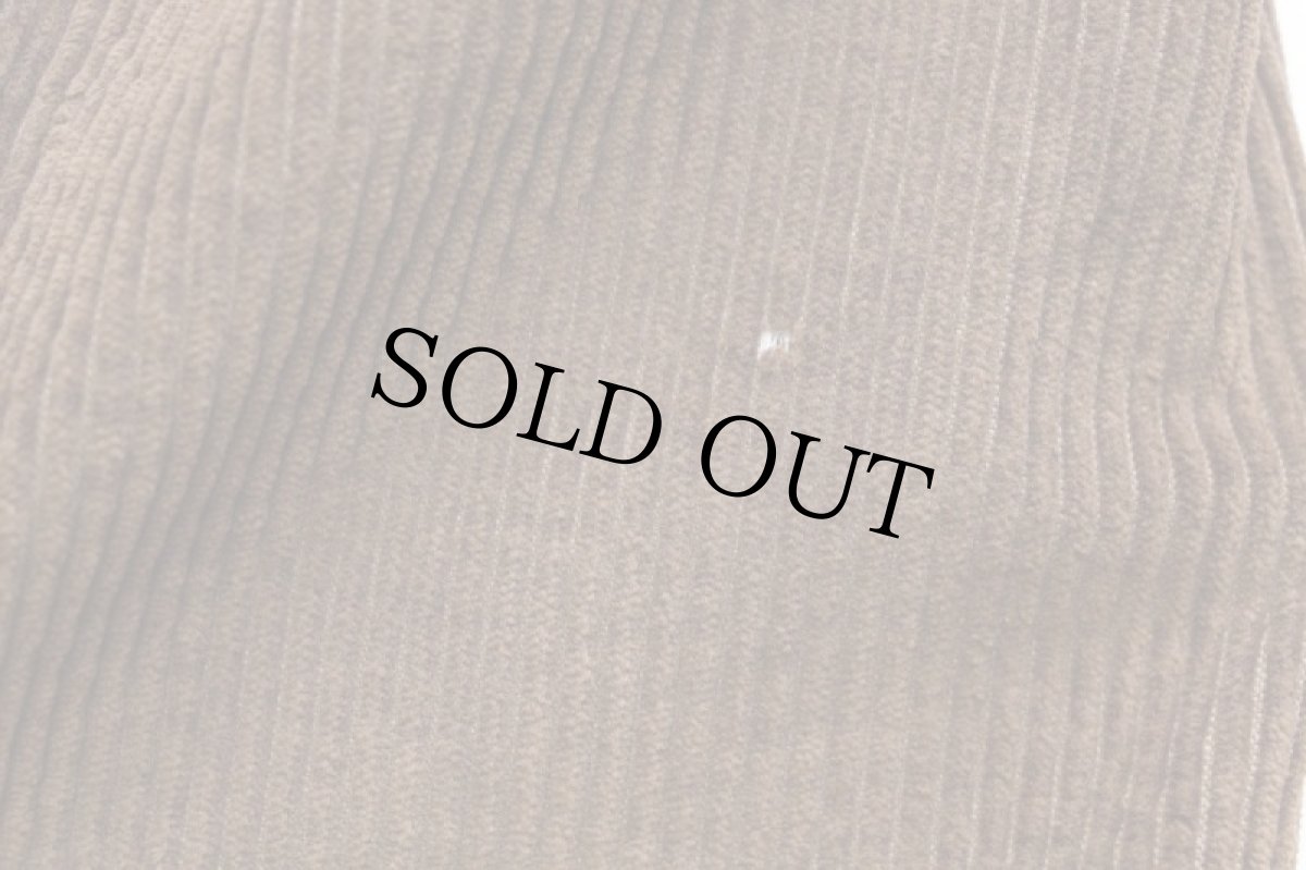 画像8: 90s イタリア製 Henry Cotton's ツータック コットン 太畝 コーデュロイパンツ 茶 50★スラックス (8)