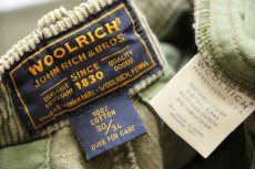 画像6: WOOLRICH JOHN RICH&BROS. コットン 太畝 コーデュロイ カーゴパンツ オリーブグリーン 30 (6)