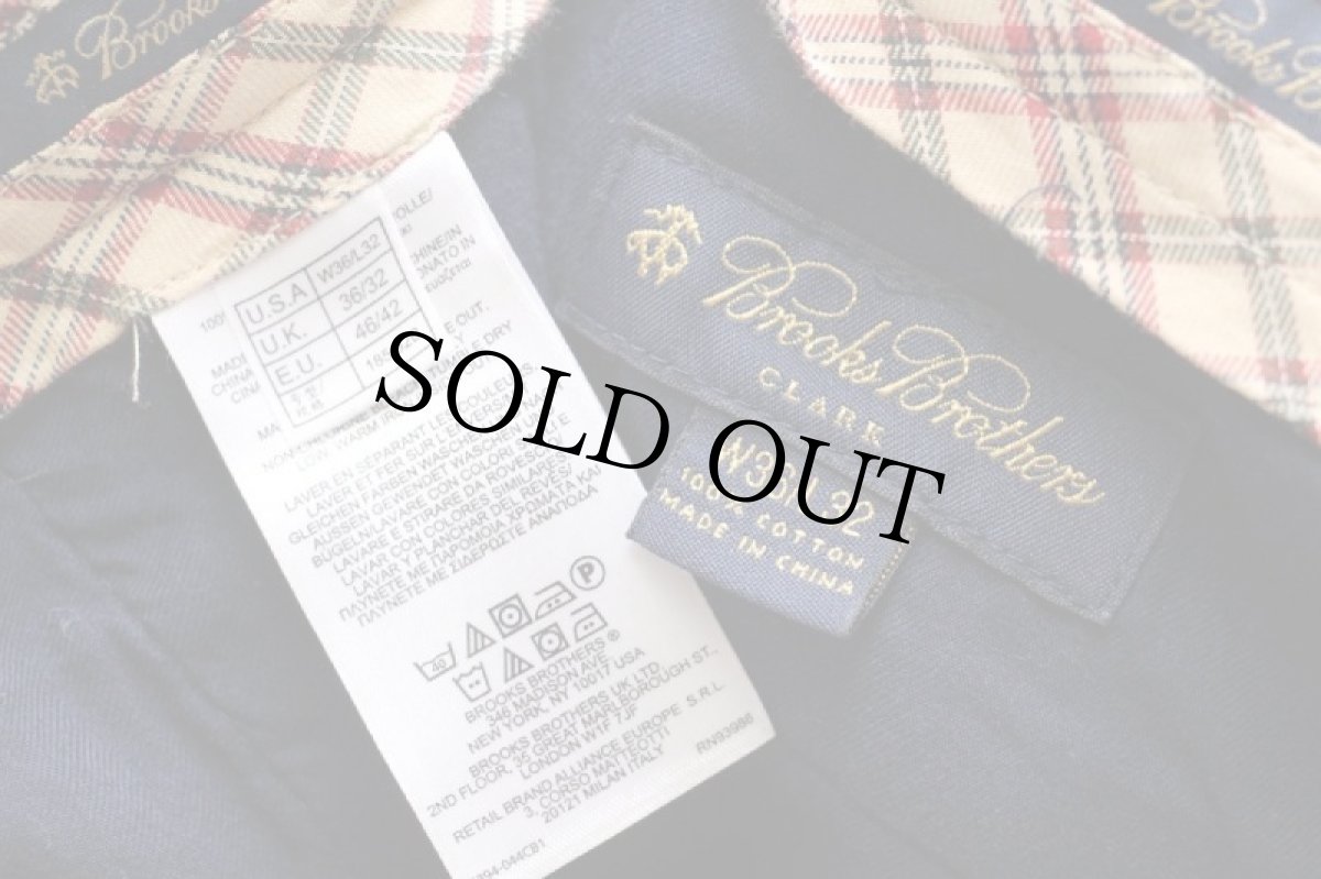 画像6: Brooks Brothersブルックスブラザーズ CLARK コットン 太畝 コーデュロイパンツ 紺 w36 L32★スラックス (6)