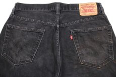 画像5: 00s メキシコ製 Levi'sリーバイス 505 ブラック デニムパンツ ペンキ飛び w34 L30★SDP2319 (5)