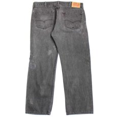 画像3: Levi'sリーバイス 505 パッチワーク リペア ブラック デニムパンツ w38 L30★SDP2350 (3)