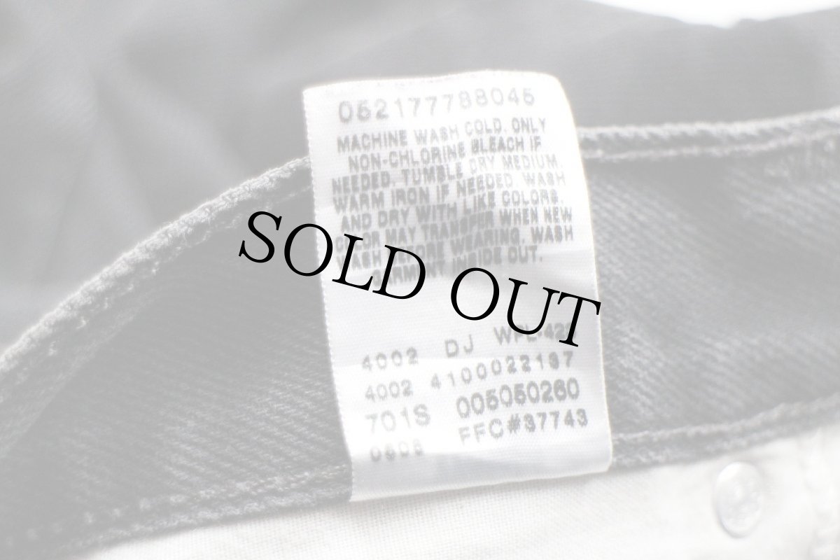 画像7: 00s メキシコ製 Levi'sリーバイス 505 ブラック デニムパンツ ペンキ飛び w34 L30★SDP2319 (7)