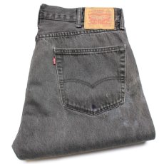 画像1: Levi'sリーバイス 505 パッチワーク リペア ブラック デニムパンツ w38 L30★SDP2350 (1)