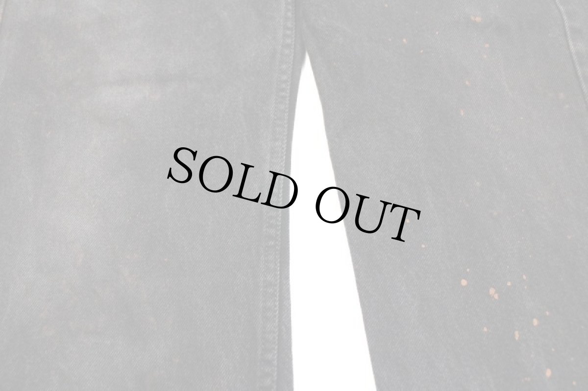 画像8: 00s メキシコ製 Levi'sリーバイス 505 ブラック デニムパンツ ペンキ飛び w34 L30★SDP2319 (8)