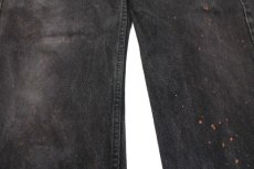 画像8: 00s メキシコ製 Levi'sリーバイス 505 ブラック デニムパンツ ペンキ飛び w34 L30★SDP2319 (8)