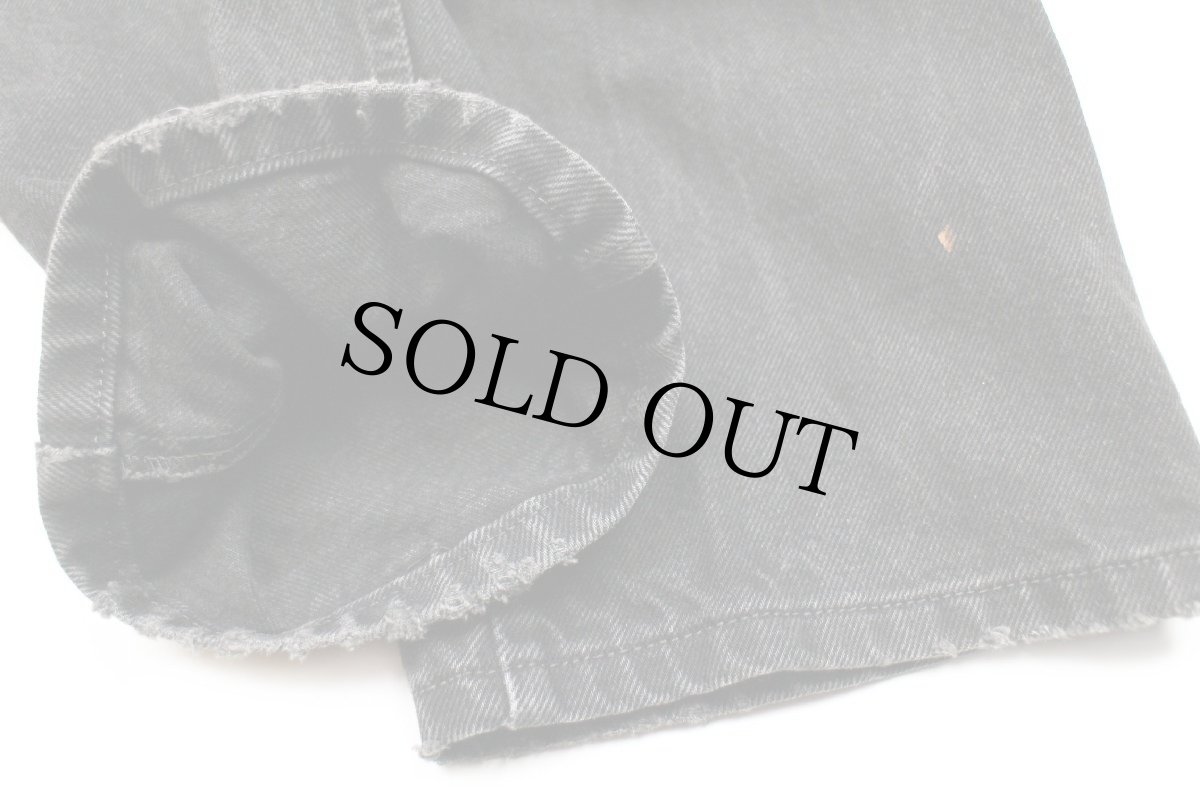 画像10: 00s メキシコ製 Levi'sリーバイス 505 ブラック デニムパンツ ペンキ飛び w34 L30★SDP2319 (10)