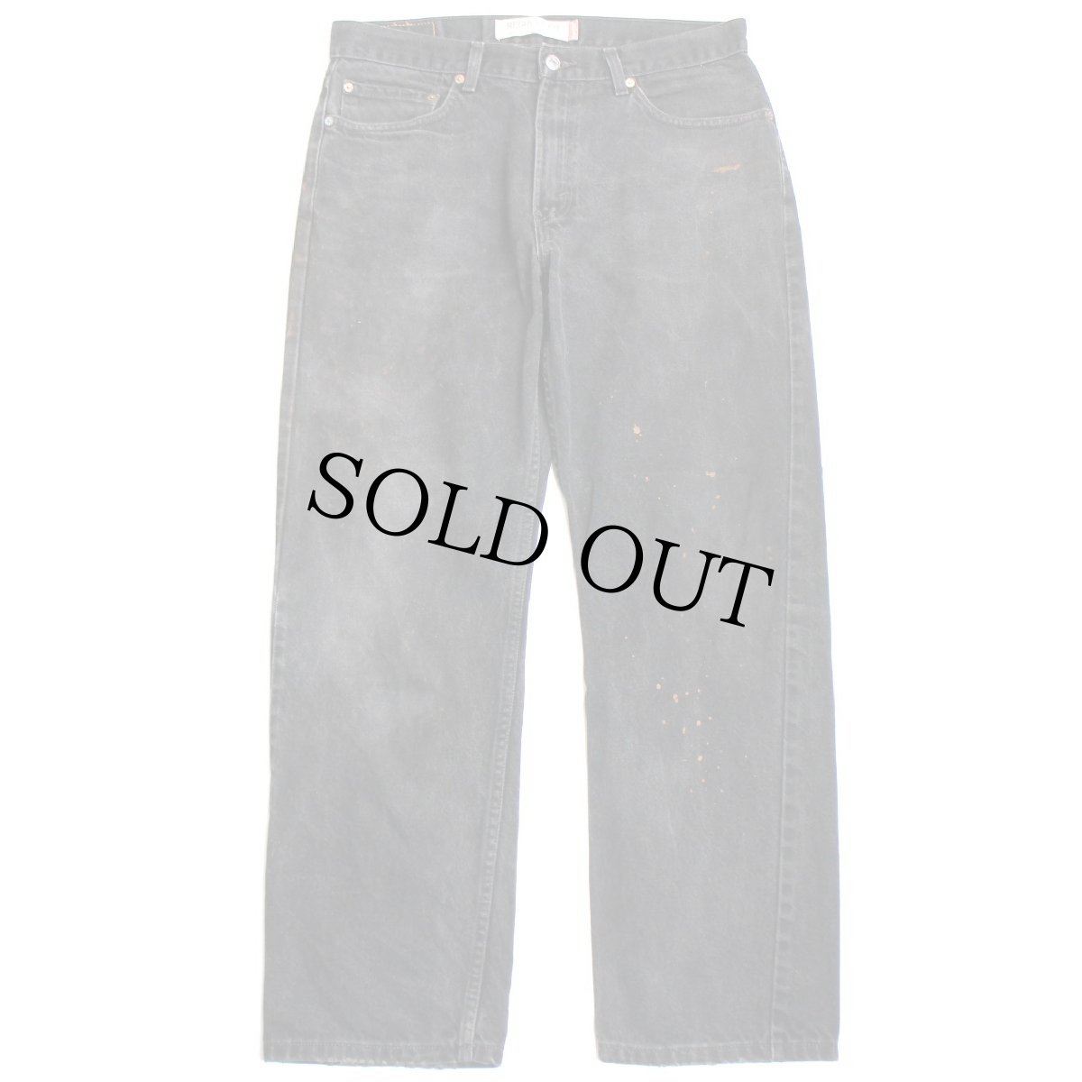 画像2: 00s メキシコ製 Levi'sリーバイス 505 ブラック デニムパンツ ペンキ飛び w34 L30★SDP2319 (2)