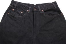 画像4: 90s USA製 Levi'sリーバイス ブラック デニムパンツ カスタム w34★SDP2326 (4)