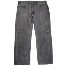 画像2: Levi'sリーバイス 505 パッチワーク リペア ブラック デニムパンツ w38 L30★SDP2350 (2)