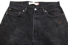 画像4: 00s メキシコ製 Levi'sリーバイス 505 ブラック デニムパンツ ペンキ飛び w34 L30★SDP2319 (4)