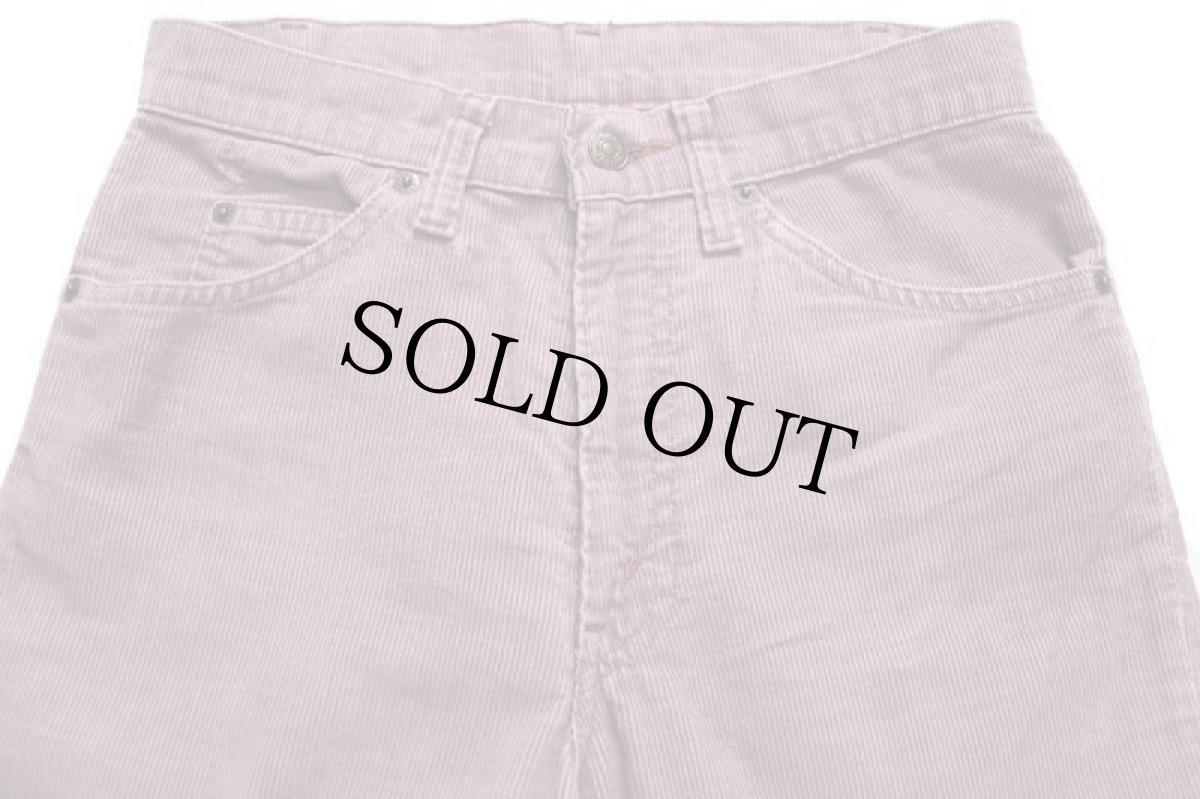 画像4: 80s USA製 Levi'sリーバイス 517 コーデュロイパンツ ラベンダー w29★ブーツカット (4)