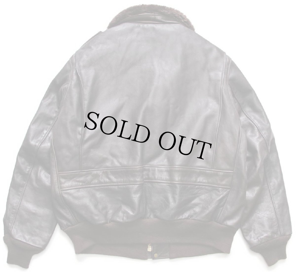 画像2: USA製 Schottショット A-2タイプ 184F ロゴ刺繍 襟ボア&ライナー付き フライト レザージャケット 焦げ茶 48 (2)