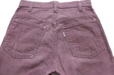 画像5: 80s USA製 Levi'sリーバイス 517 コーデュロイパンツ ラベンダー w29★ブーツカット (5)