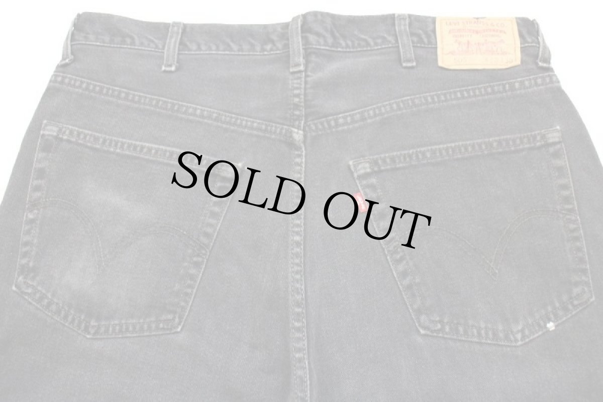 画像5: 00s カナダ製 Levi'sリーバイス 505 ブラック デニムパンツ w38★SDP2364 (5)