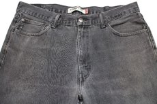 画像4: Levi'sリーバイス 505 ブラック デニムパンツ ブリーチ飛び フェード w38 L32★SDP2369 (4)