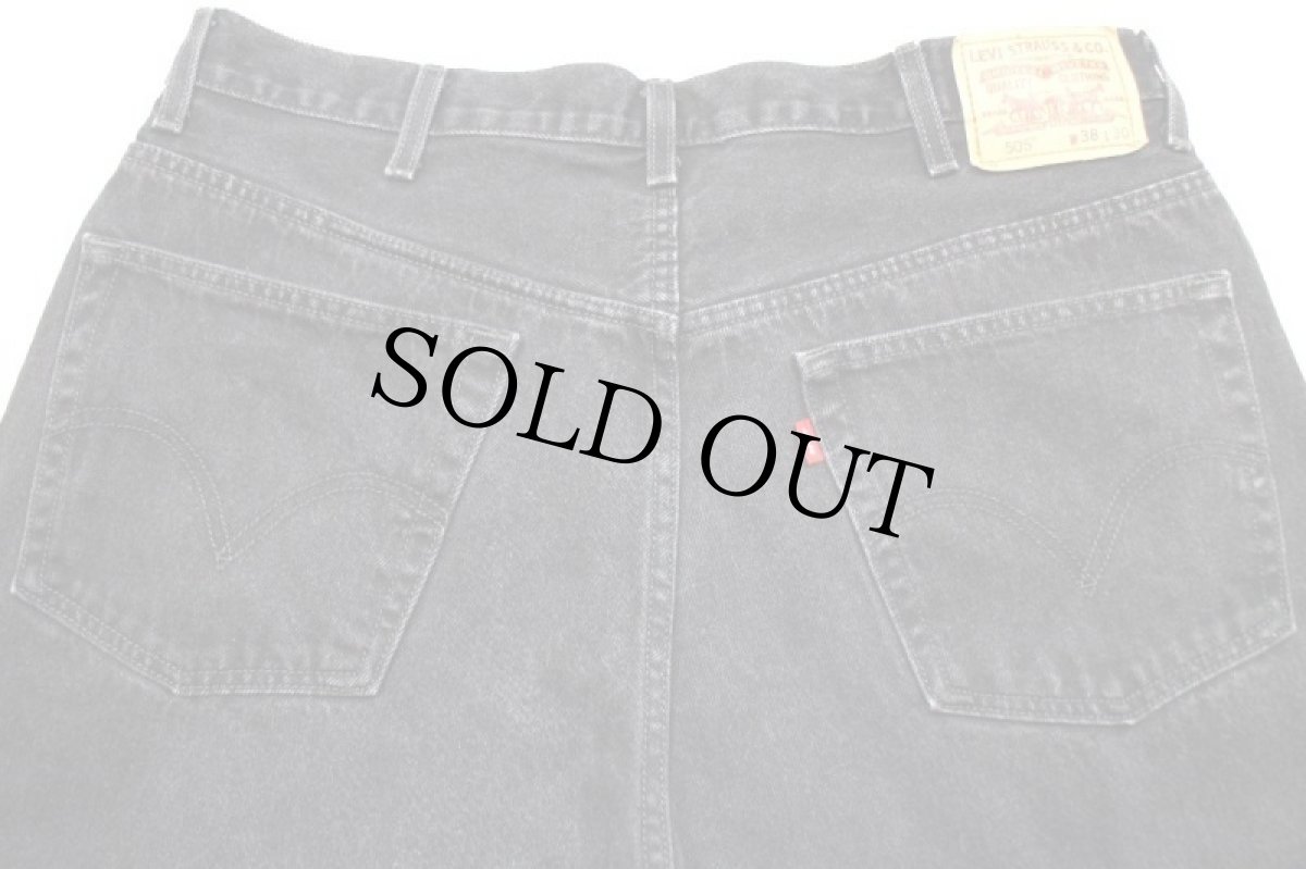 画像5: 00s Levi'sリーバイス 505 ブラック デニムパンツ w38 L30★SDP2368 (5)