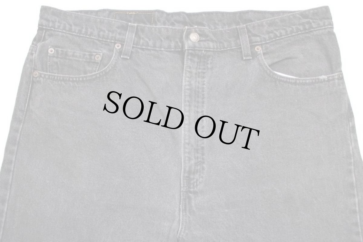 画像4: 90s USA製 Levi'sリーバイス 505 ブラック デニムパンツ w42 L30★SDP2344 (4)