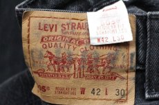 画像6: 90s USA製 Levi'sリーバイス 505 ブラック デニムパンツ w42 L30★SDP2344 (6)