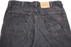 画像5: 90s USA製 Levi'sリーバイス 505 ブラック デニムパンツ w42 L30★SDP2344 (5)