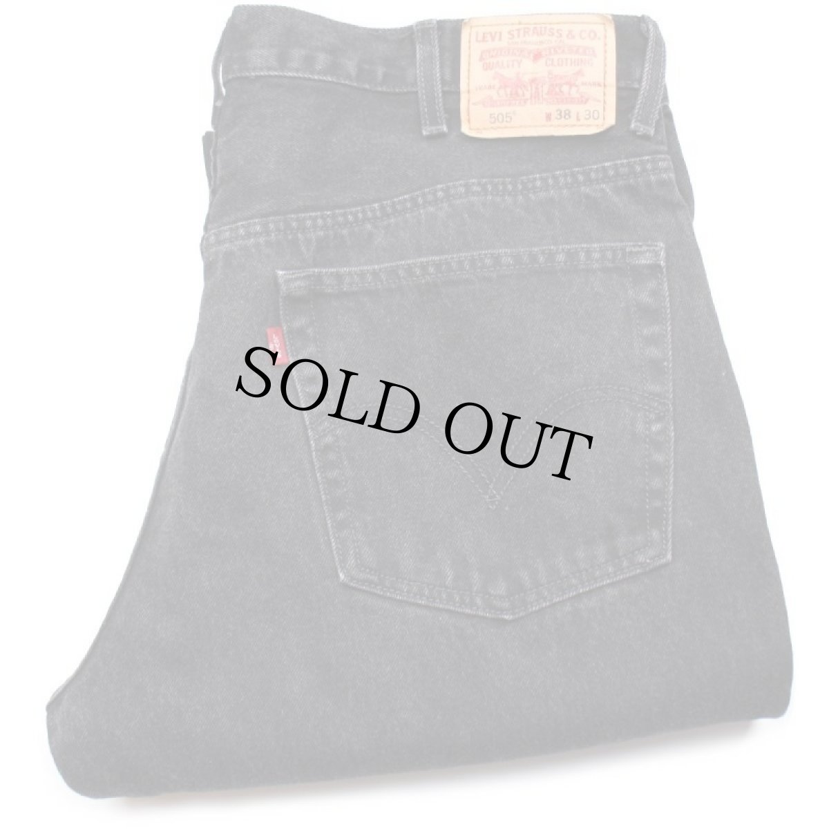 画像1: 00s Levi'sリーバイス 505 ブラック デニムパンツ w38 L30★SDP2368 (1)