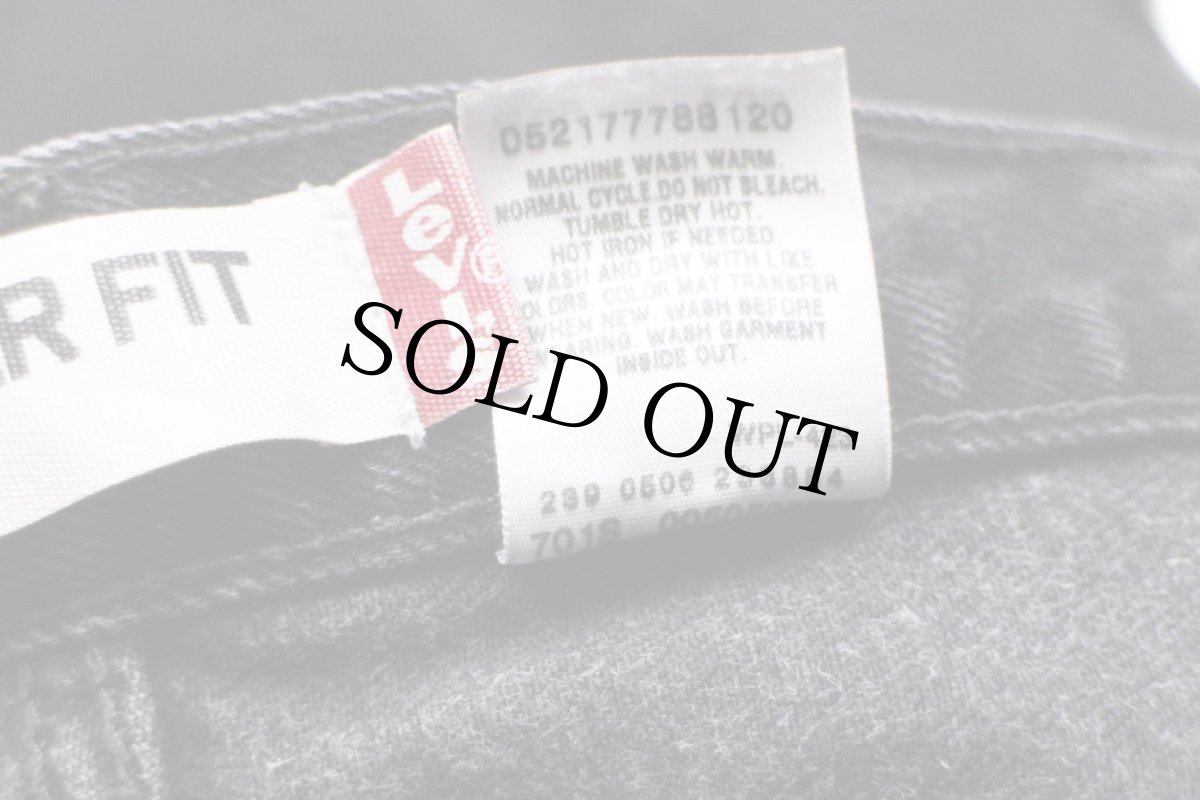 画像7: 00s Levi'sリーバイス 505 ブラック デニムパンツ w38 L30★SDP2368 (7)