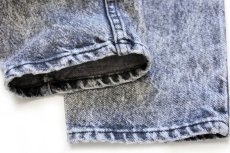 画像8: 90s USA製 Levi'sリーバイス 550 ケミカルウォッシュ ブラック デニムパンツ w30 L32★アシッド (8)