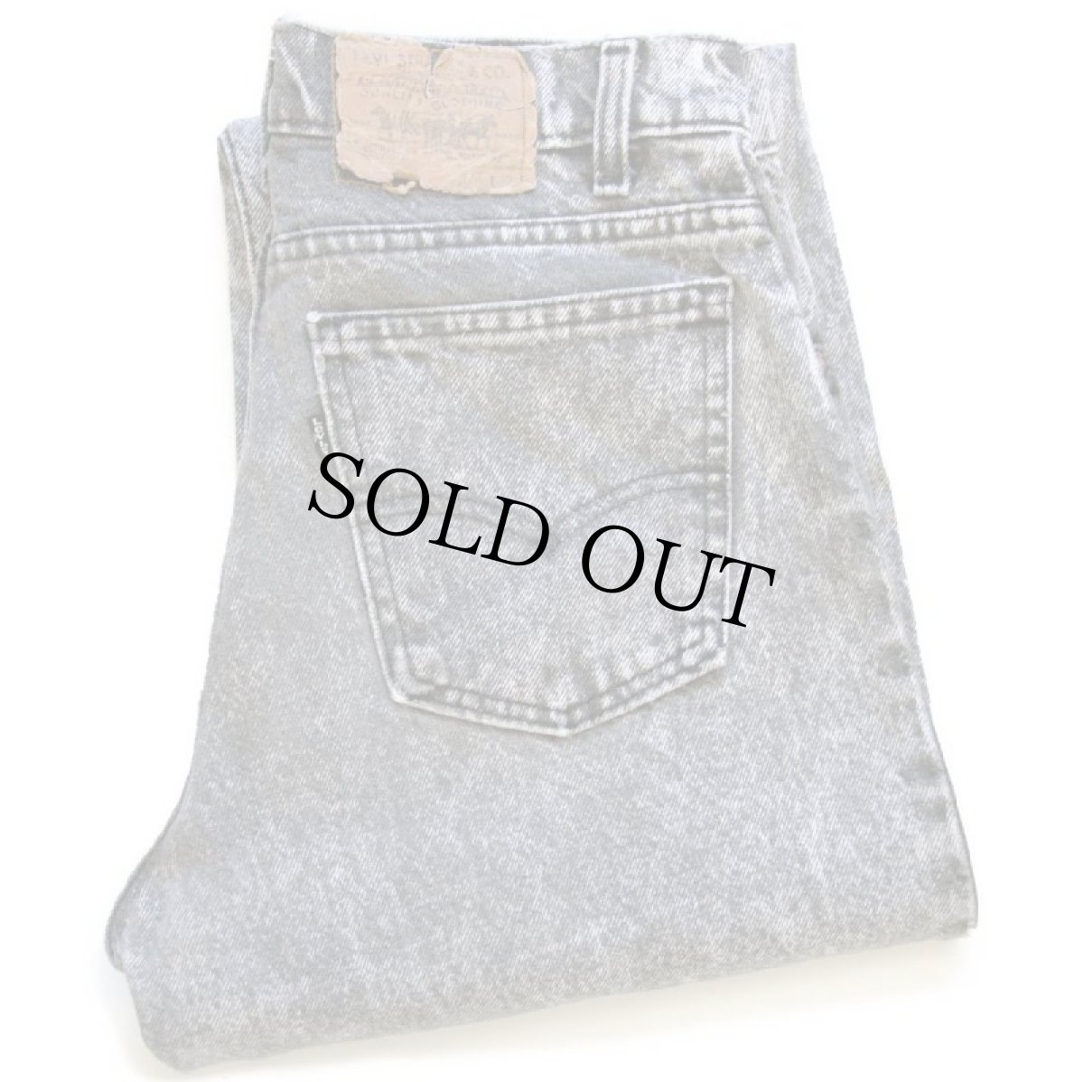 画像1: 90s USA製 Levi'sリーバイス 550 ケミカルウォッシュ ブラック デニムパンツ w30 L32★アシッド (1)